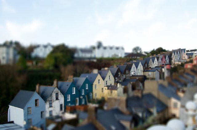 Ков, Ирландия. Tilt-Shift