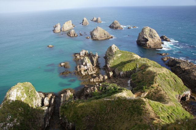 Cliffs view и Tokata Lighthouse, Новая Зеландия