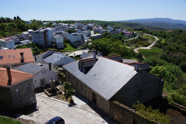 Вид с крепости Castillo de Castro Caldelas, Испания