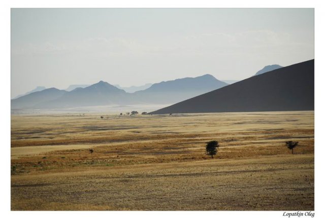 На рассвете в Sossusvlei