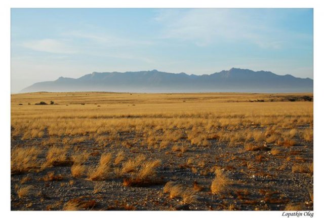 Вид на горный массив Brandberg, расположенный в Damaraland