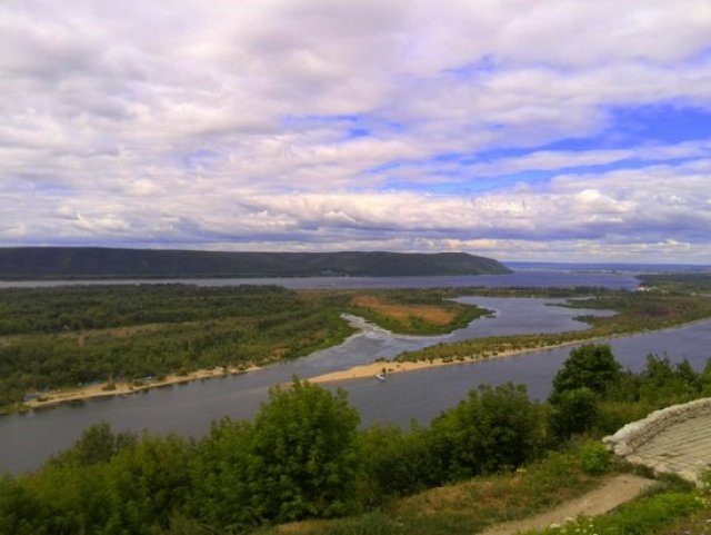 Вид со смотровой площадки «Вертолётка», Самара